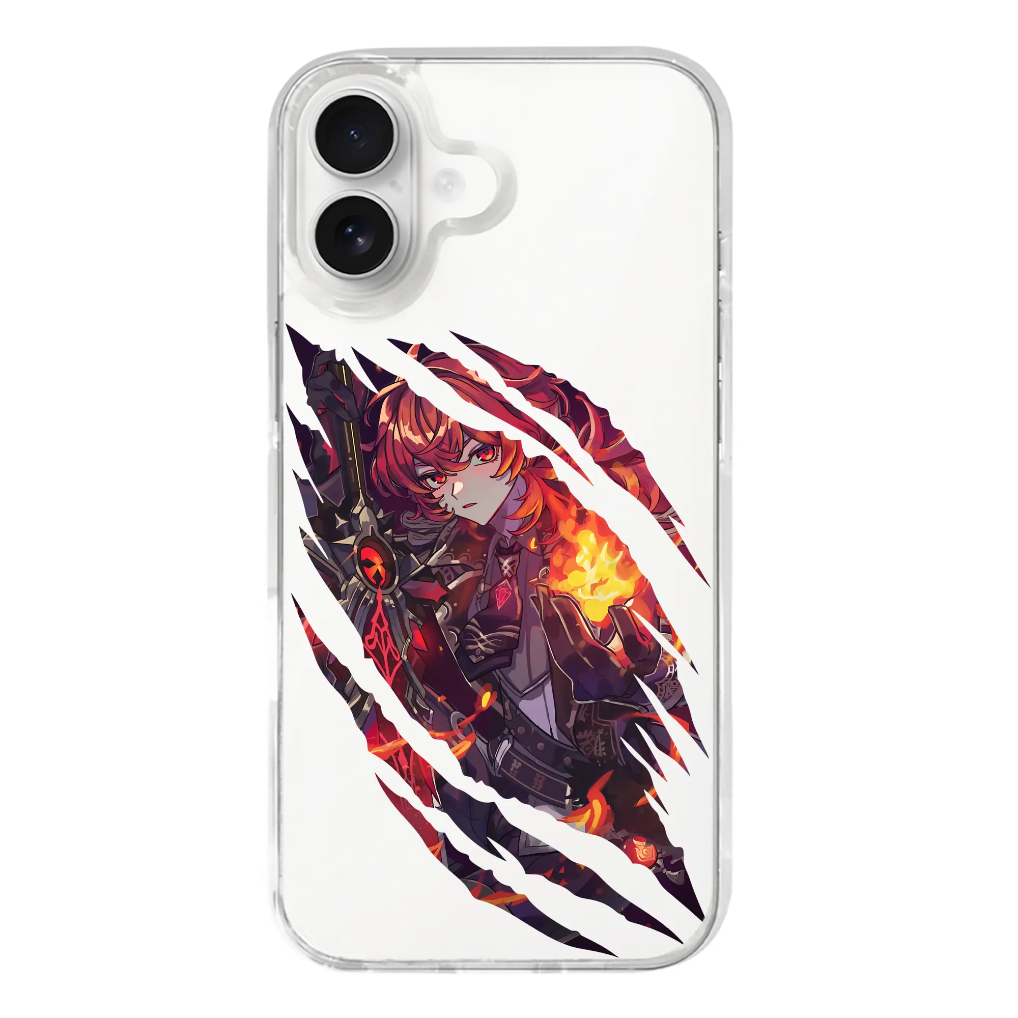 原 神 グッズ ディルック - iPhone 17シリーズ 透明スマホケース – 薄型・耐衝撃・精密フィット保護カバー